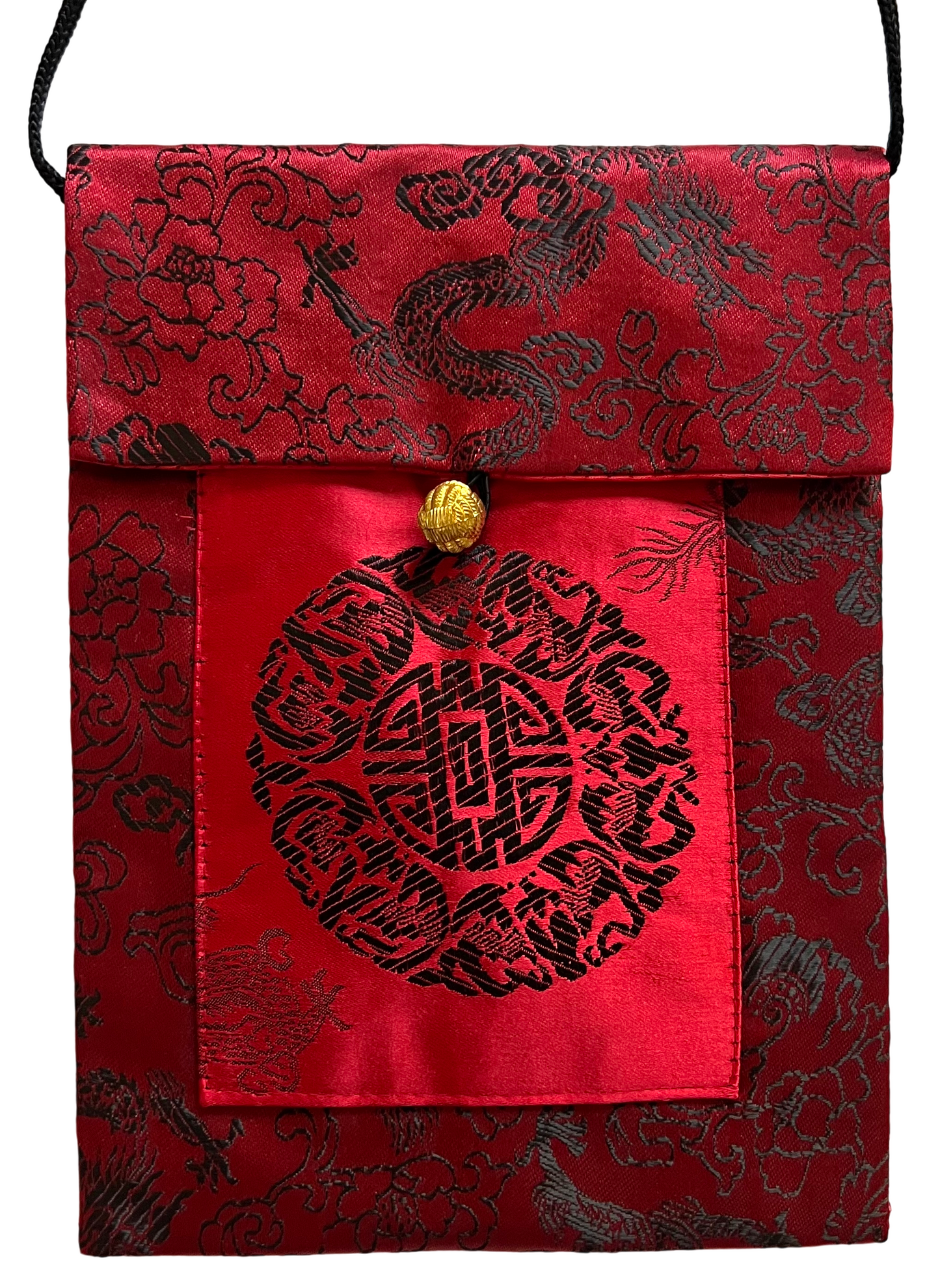 Sling Bag Chinese Style - Cranberry Red