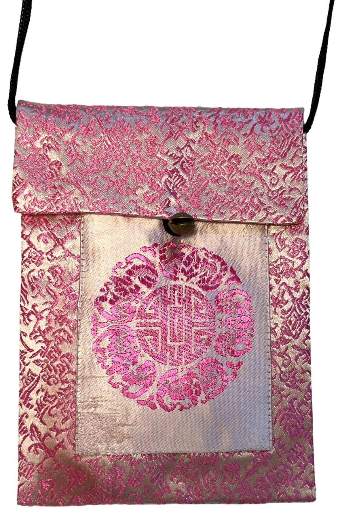 Sling Bag Chinese Style - Pink & Golden