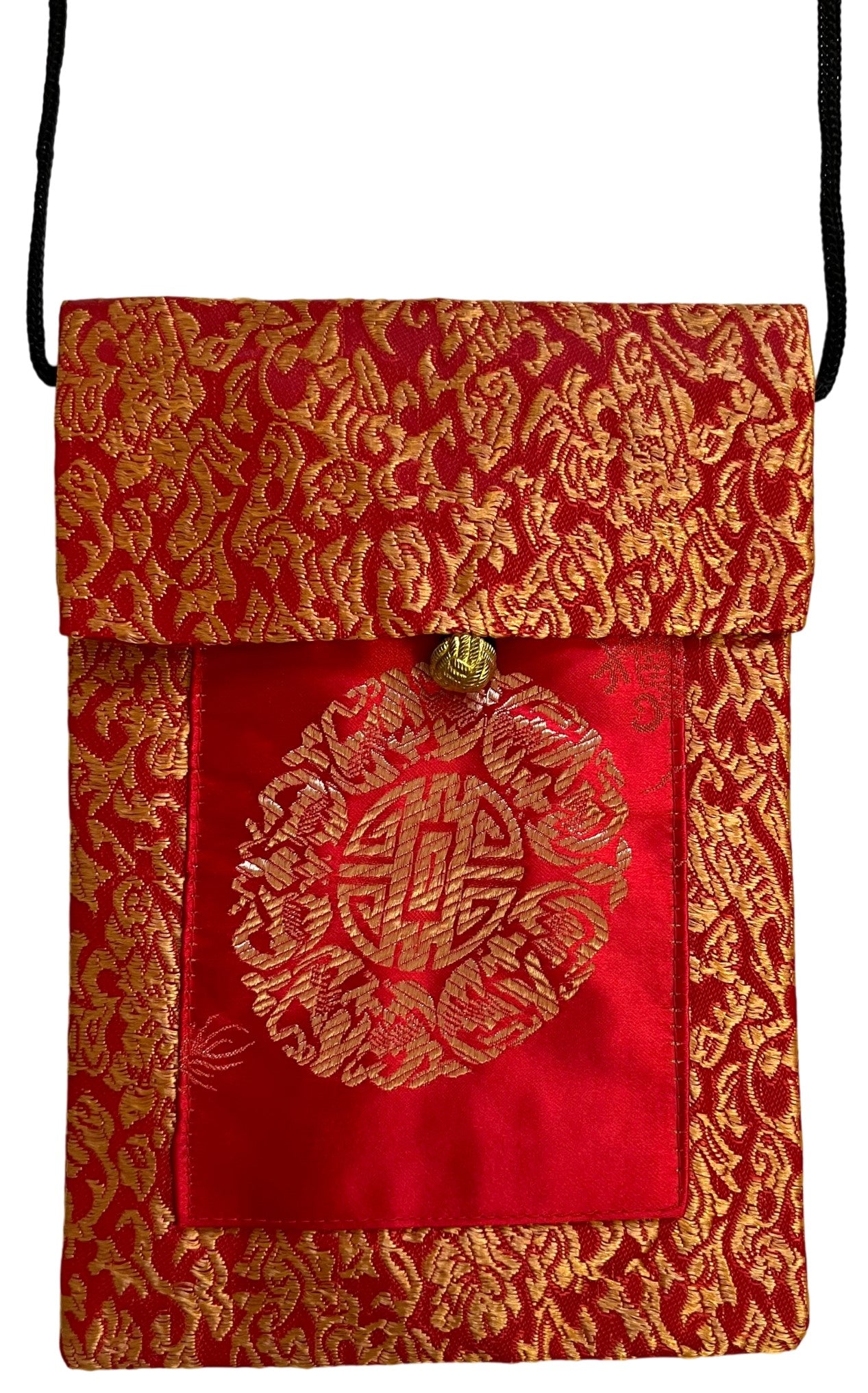 Sling Bag Chinese Style - Red & Golden