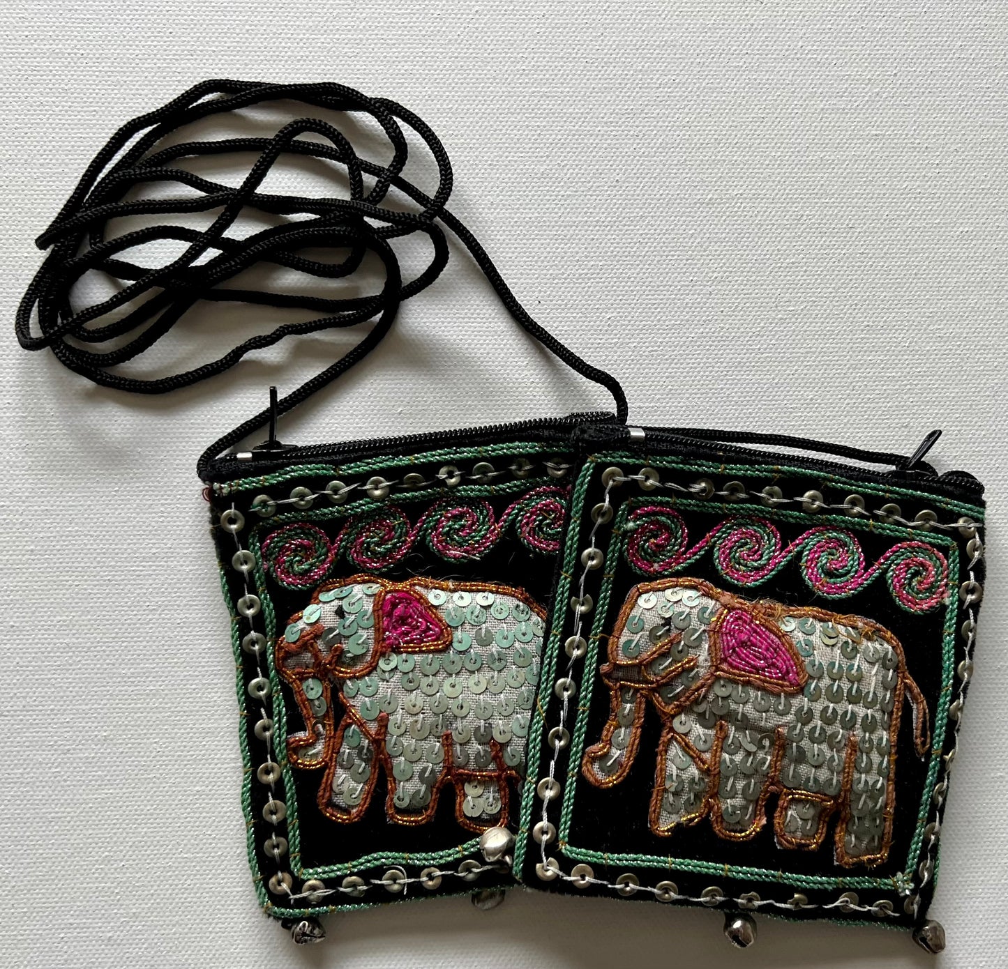 Sling Bag Beaded Elephants