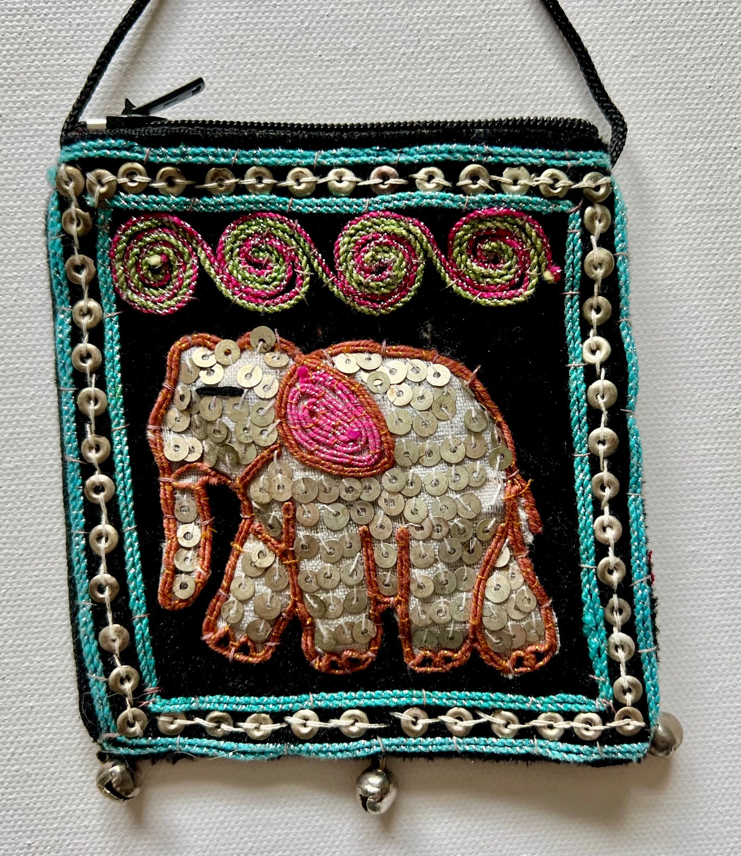 Sling Bag Beaded Elephants