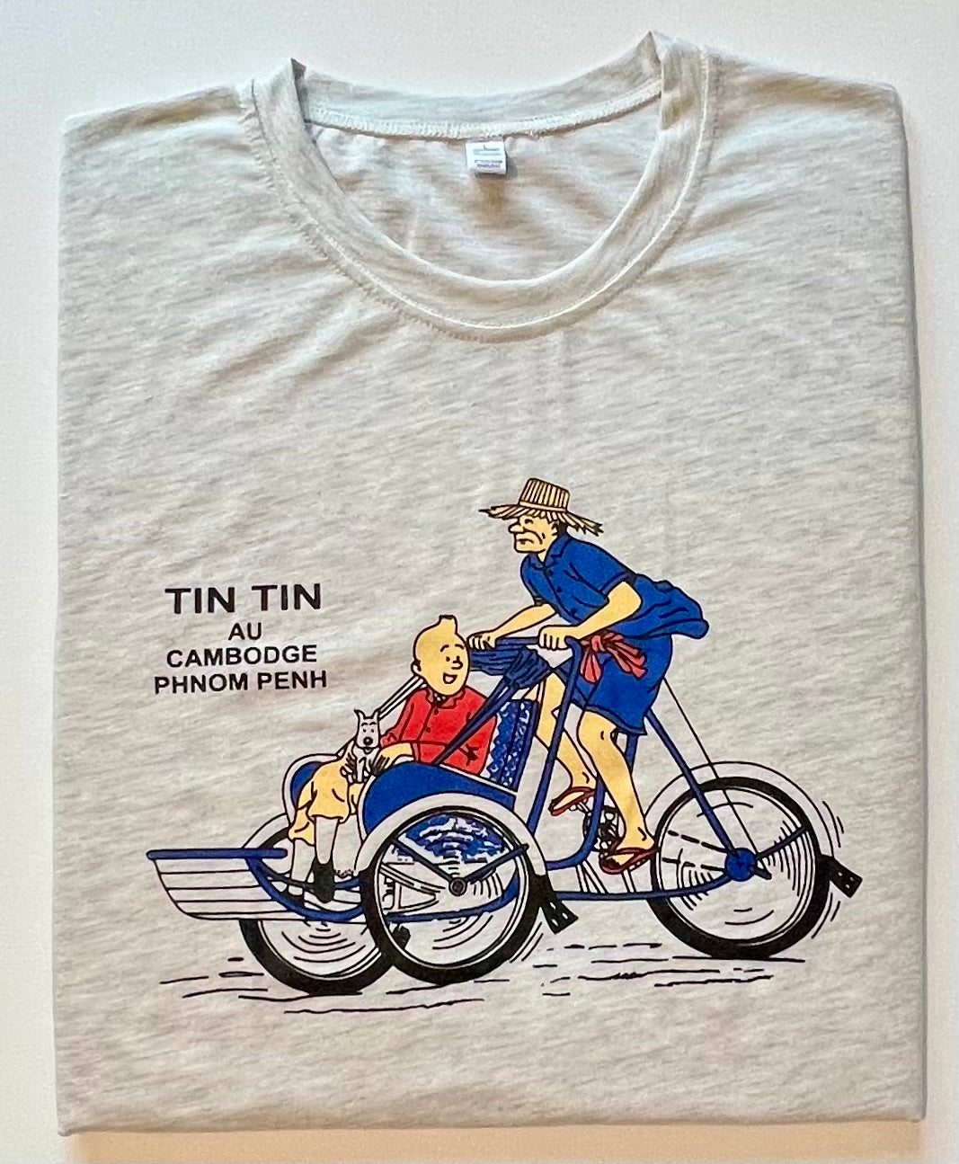 T-Shirt Tin Tin Au Cambodge Phnom Penh