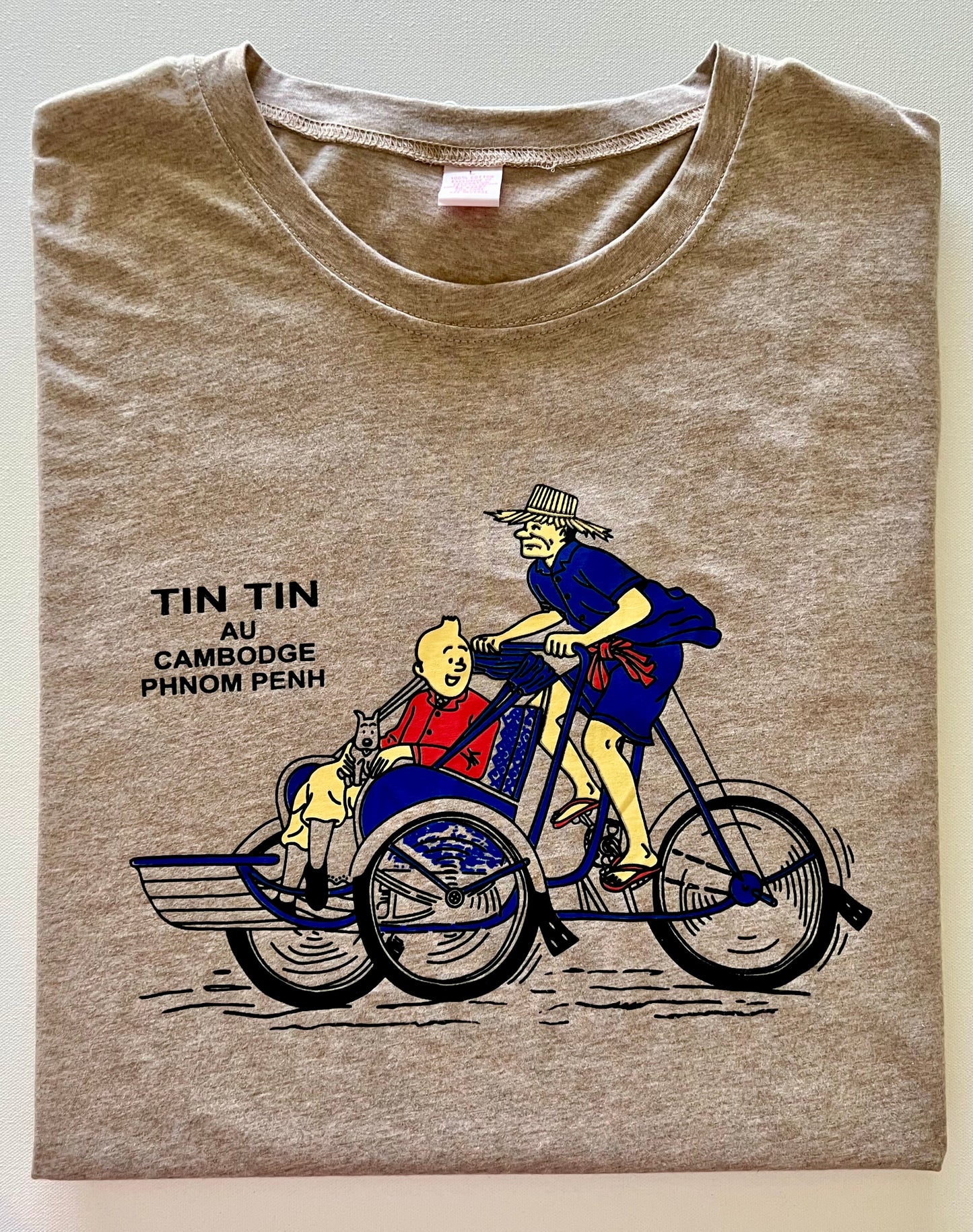 T-Shirt Tin Tin Au Cambodge Phnom Penh