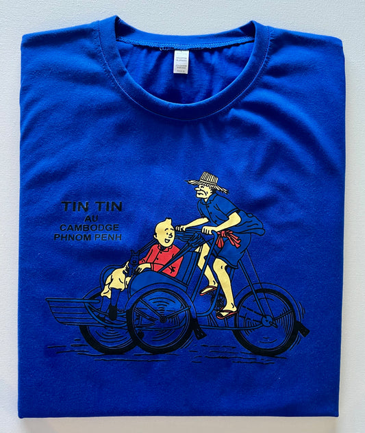 T-Shirt Tin Tin Au Cambodge Phnom Penh