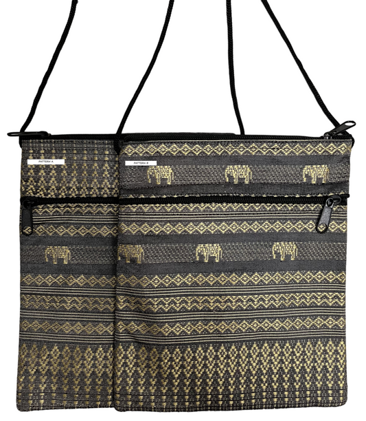 Sling Bag - Golden Light Black Colors